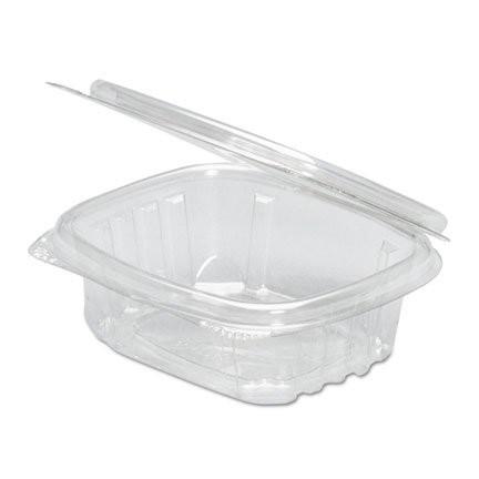 8 Oz Clear Plastic Container With Clear or White Lid 