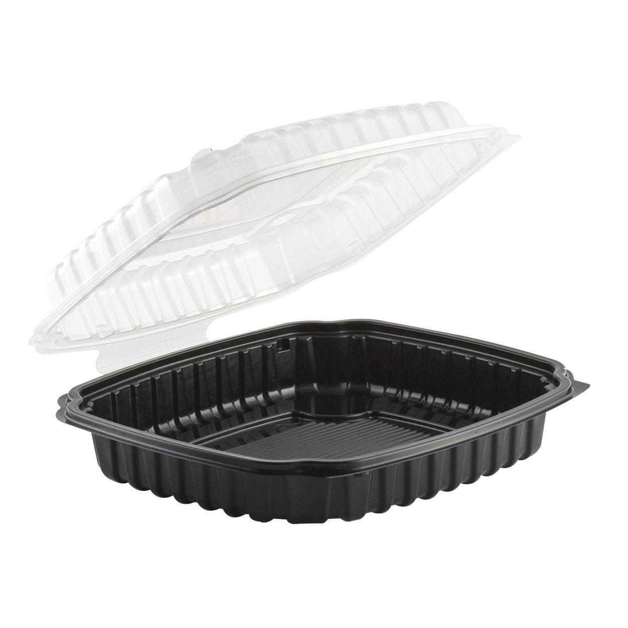 Black/Clear Disposable Plastic PP Takeaway Containers Food