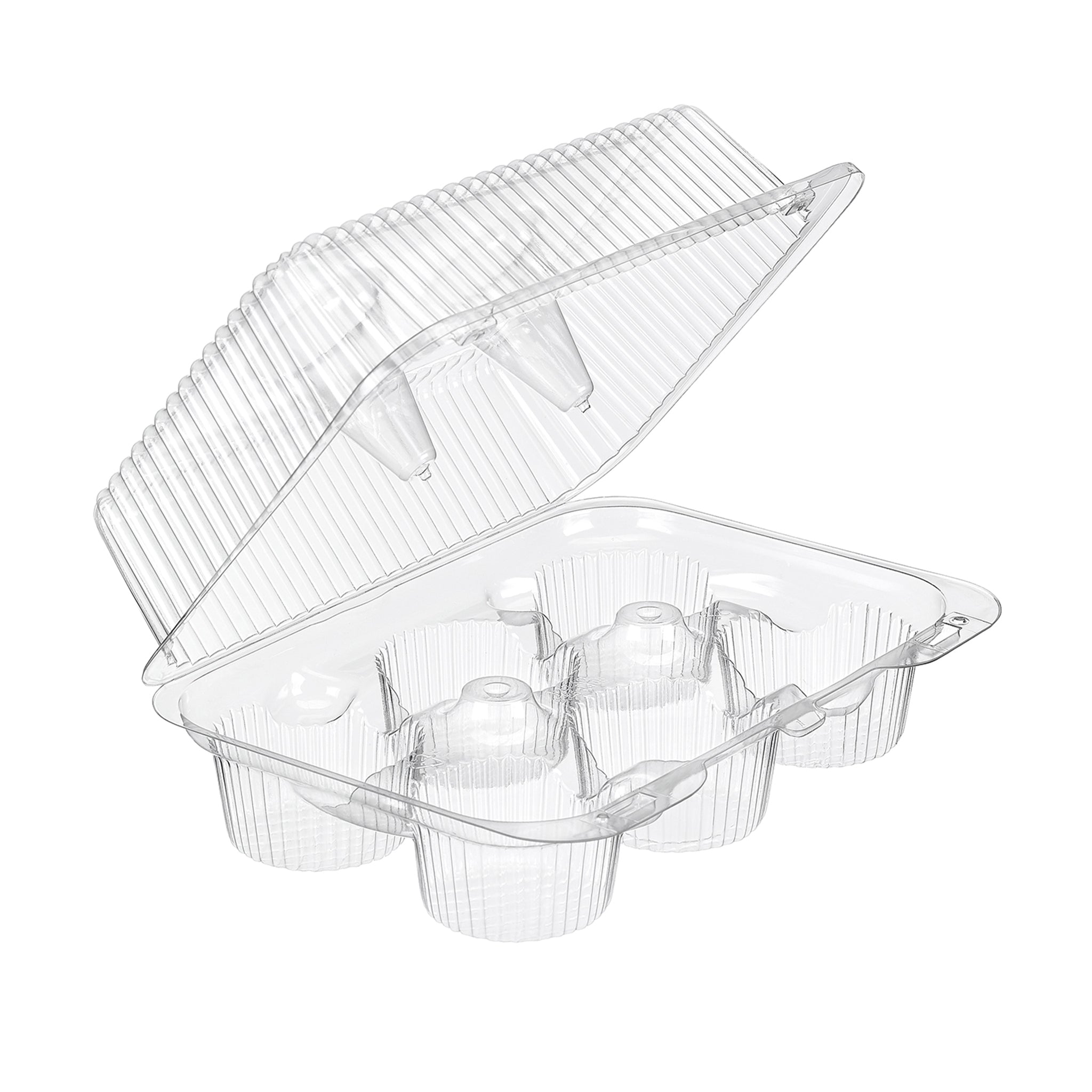 Inline Plastics SLP46 6-Count Small Muffin Plastic Hinged