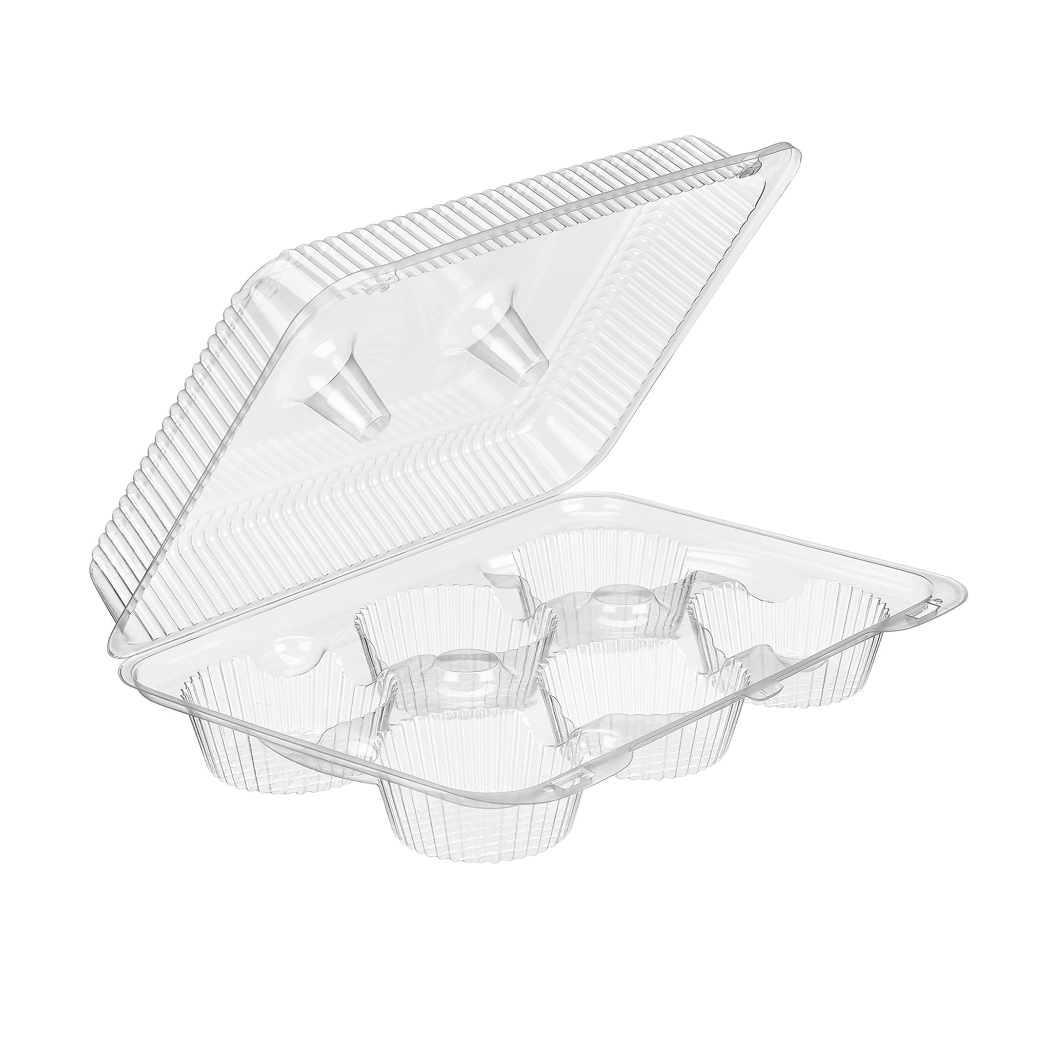 Inline Plastics SLP46 6-Count Small Muffin Plastic Hinged