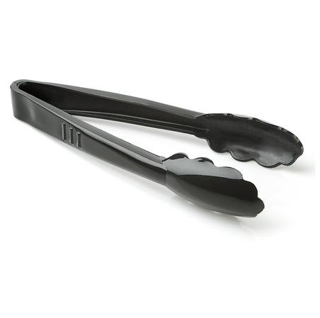 9" Black Tongs Extra Heavy Duty - 24 Qty