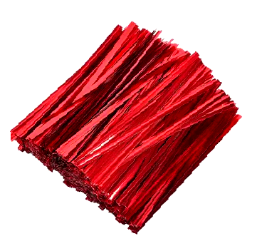 4-inch Red Twist Ties 2,000 pcs