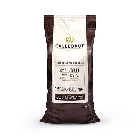 Dark Chocolate Couverture Callets - 53.1% Cacao (SPECIAL ORDER 2–4-week lead time) "contact us for pricing"