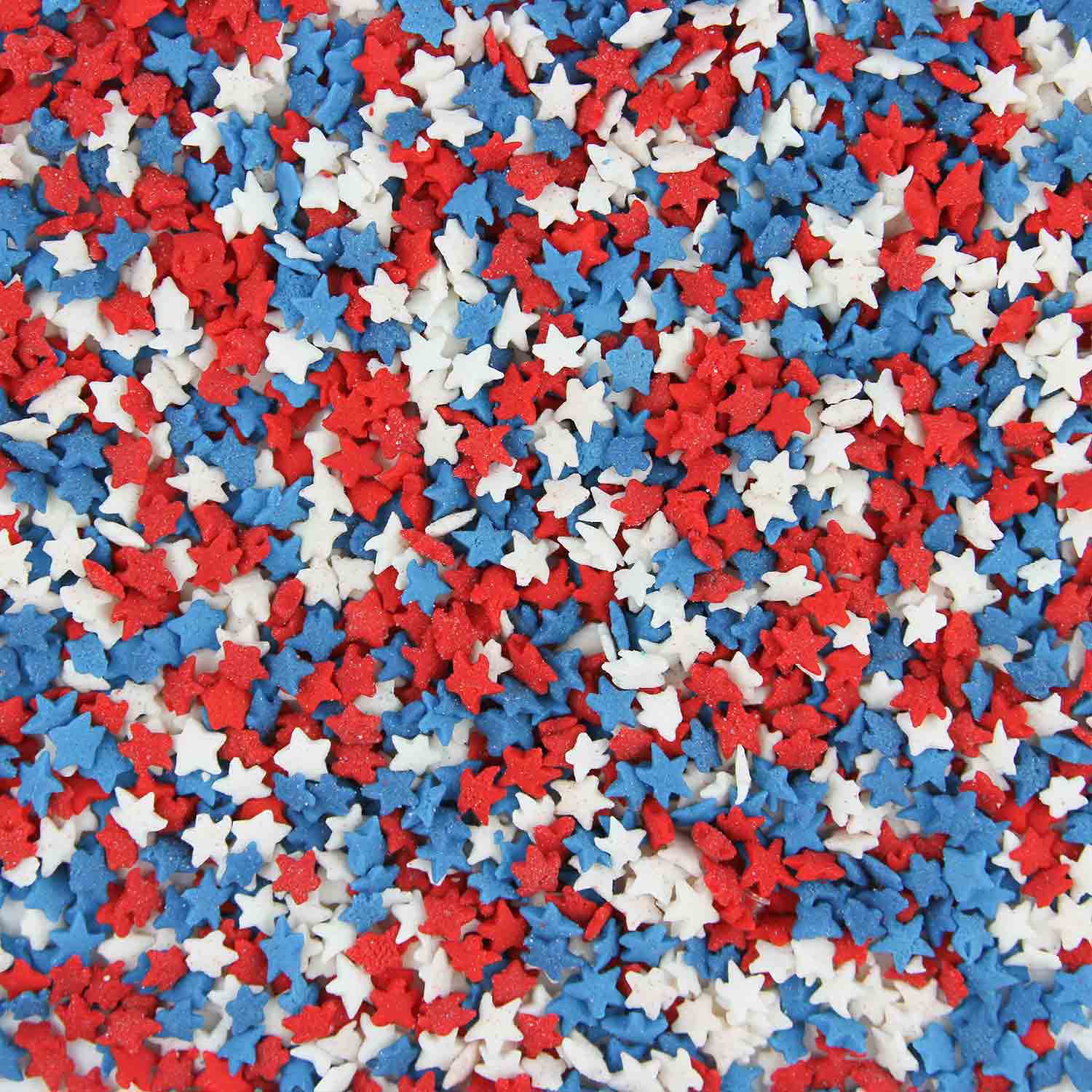red white and blue confetti